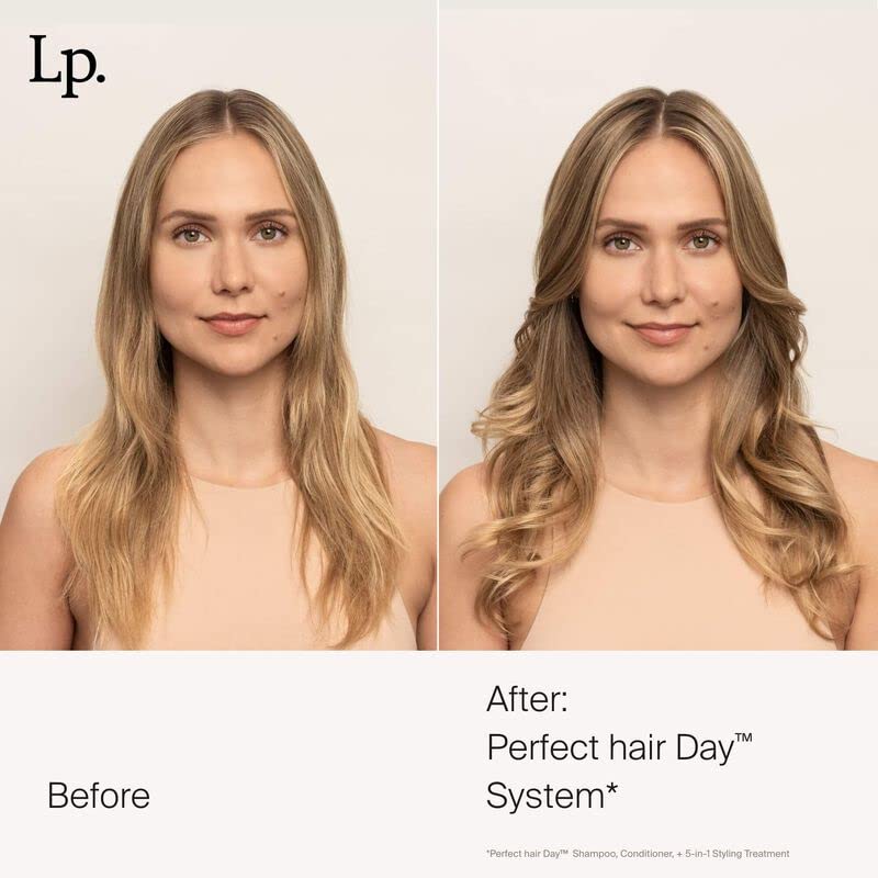 Living Proof PhD 5-in-1 styling treatment pump demonstrates easy one-step styling