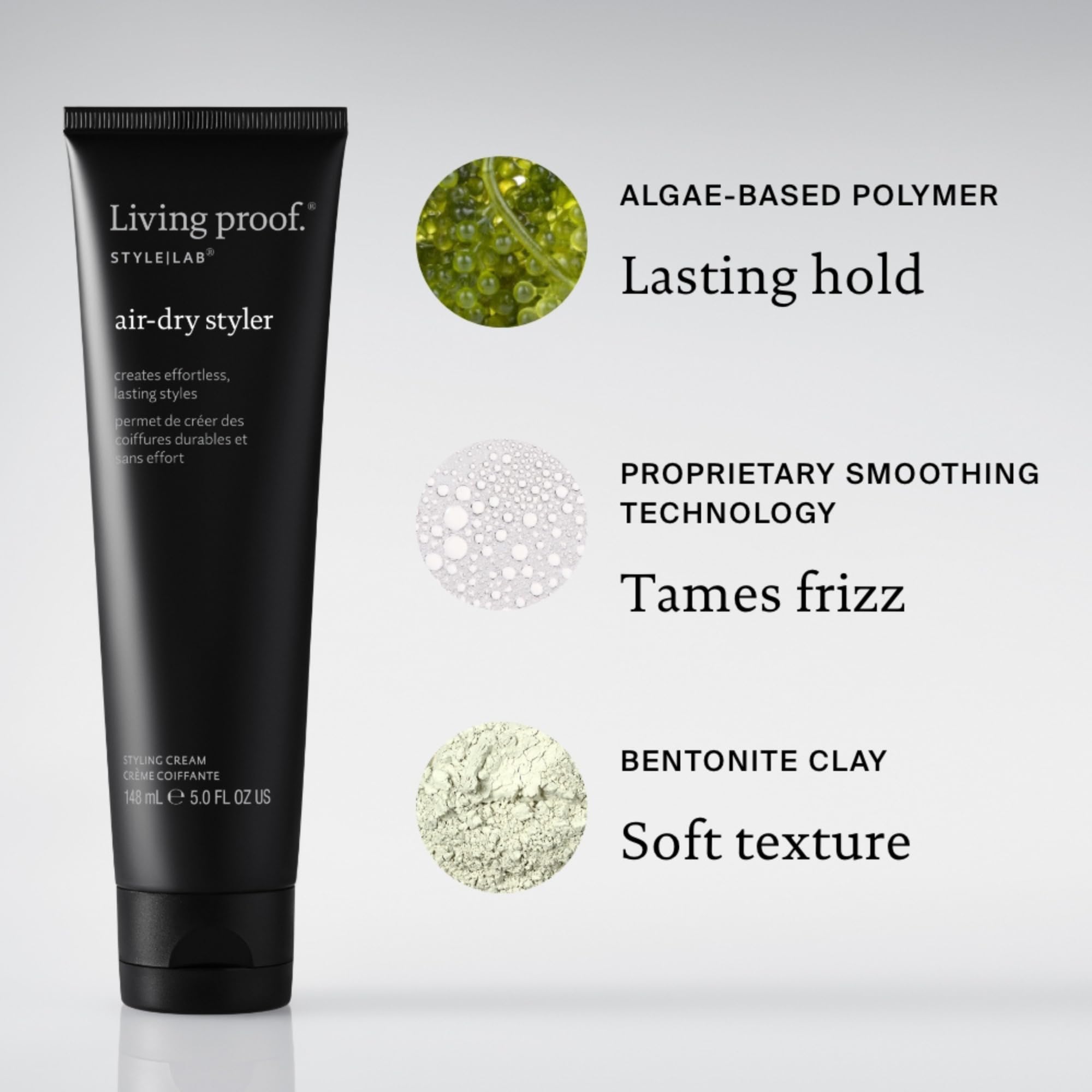 Texture definition and improved manageability with Style Lab Air-Dry Styler.
