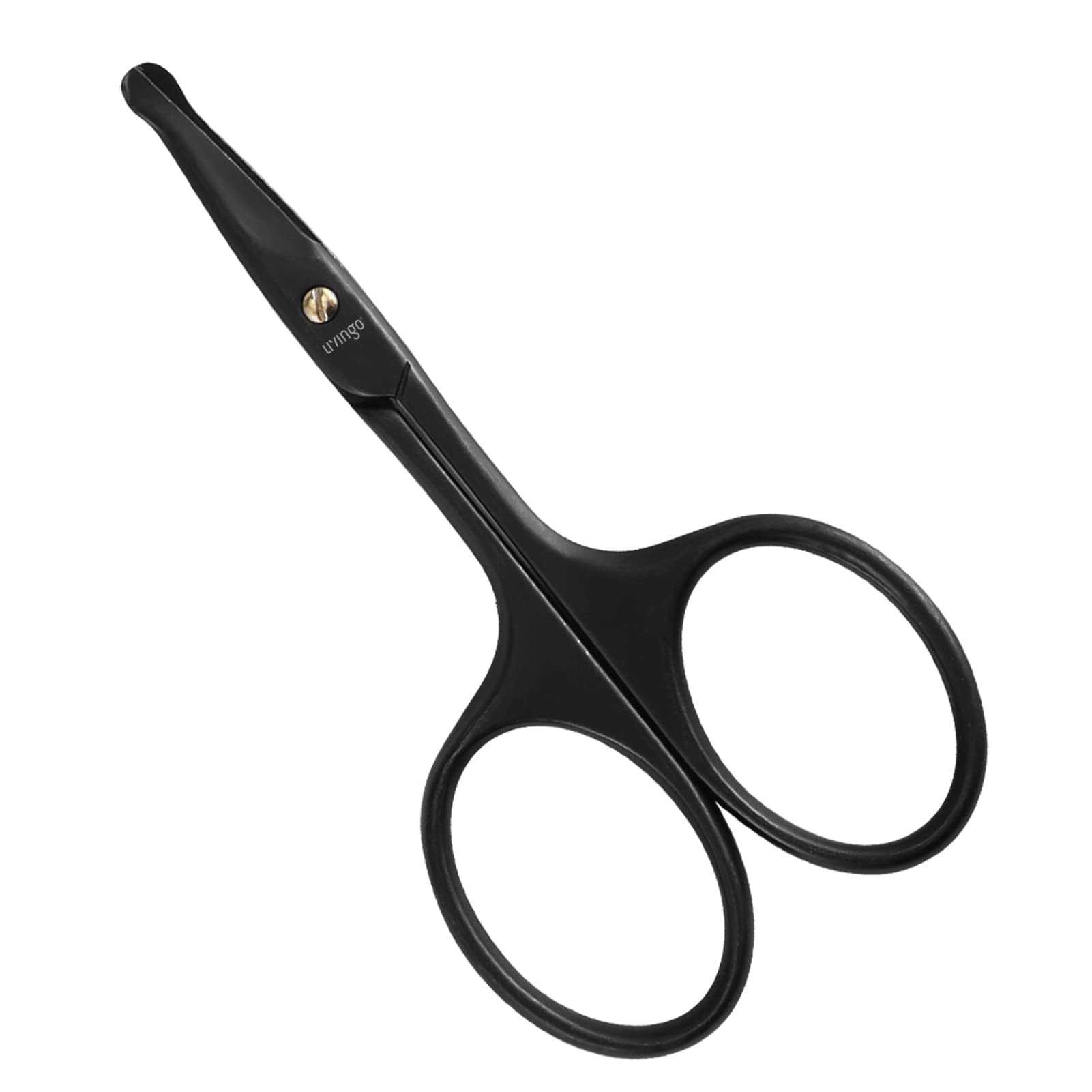 Livingo nose hair scissors with curved blades for precise trimming