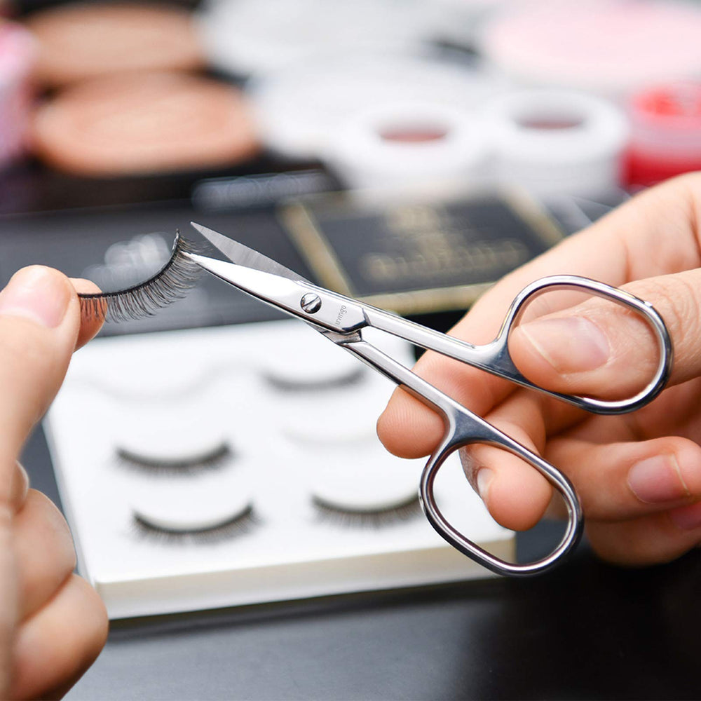 LIVINGO Premium manicure scissors eyebrow eyelash trimming for grooming detail