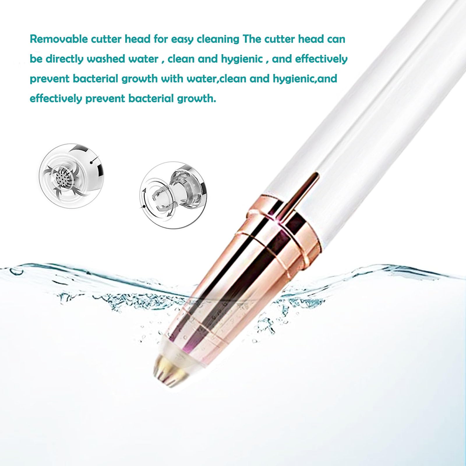 LiXiongBao white package includes one USB rechargeable razor