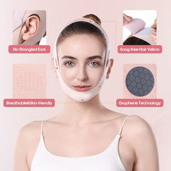 Lixuee graphene-enhanced chin-slimming focuses energy on the jawline for defined contour.