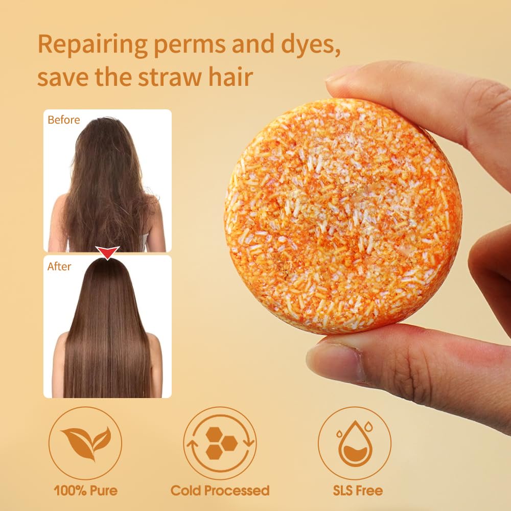 LIYALAN rosemary jasmine bar rinsed hair after wash