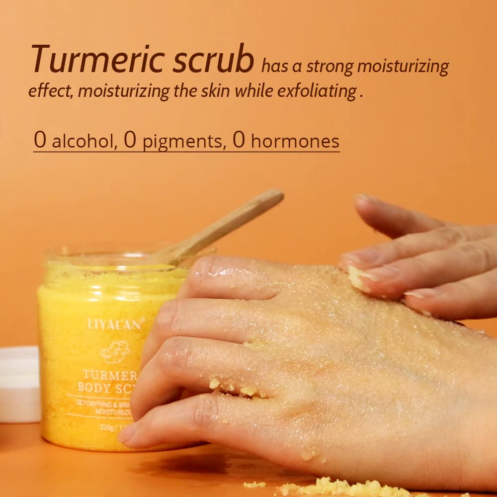 LIYALAN shea butter and bergamot essence nourish skin during exfoliation.