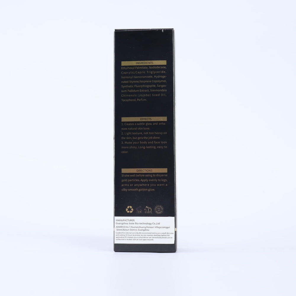Liyalan Shimmer Body Oil glitter finish for day-to-night shimmer.