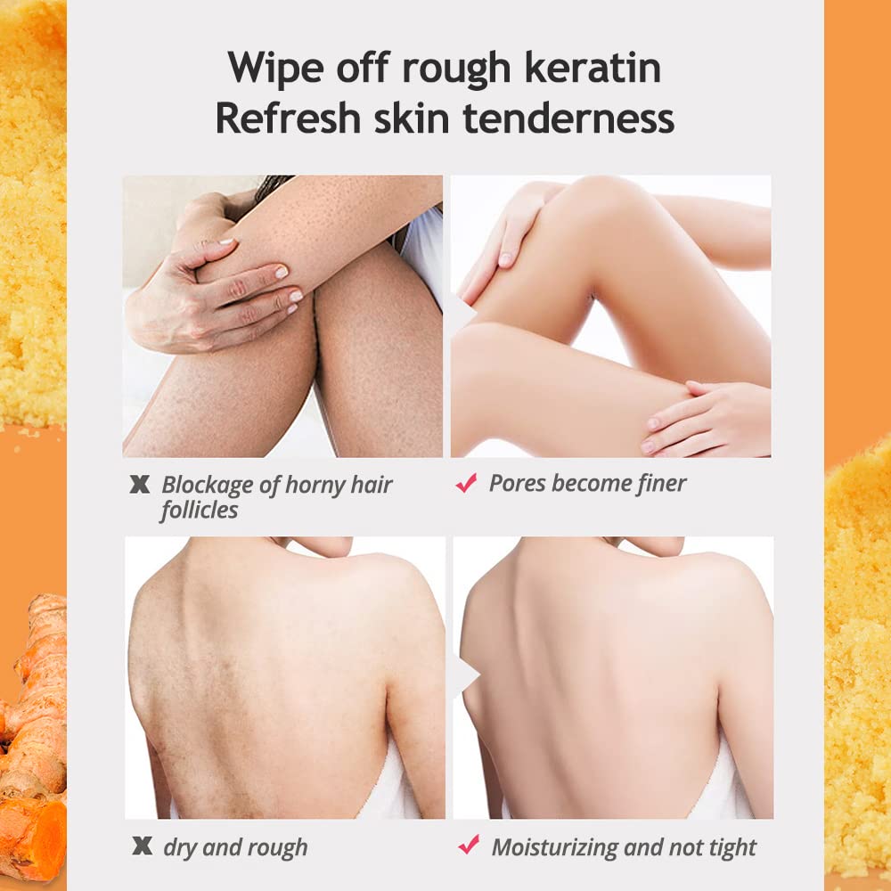 LIYALAN turmeric scrub suitable for face and body care routines.
