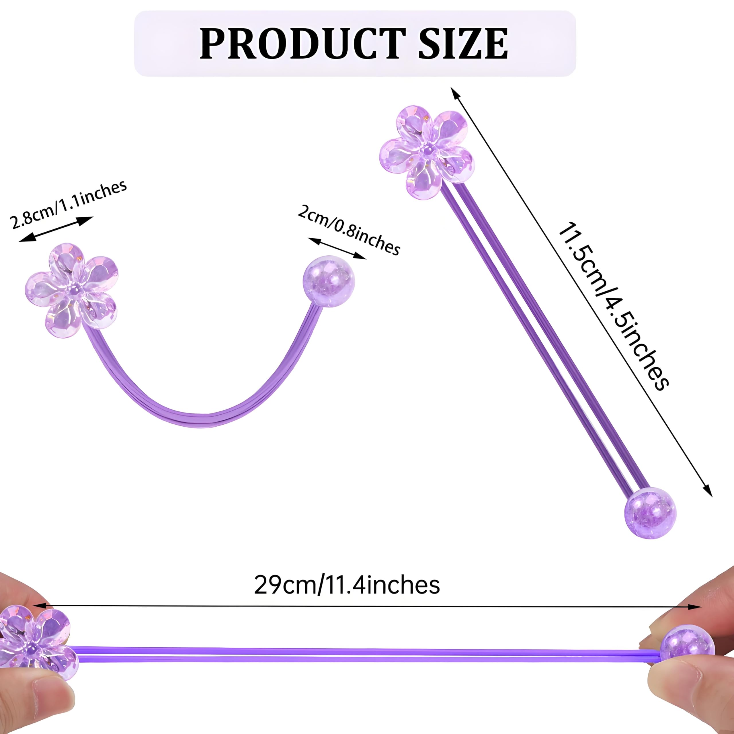 LIYAZHIL yellow beads brighten outfits while keeping hair in place.