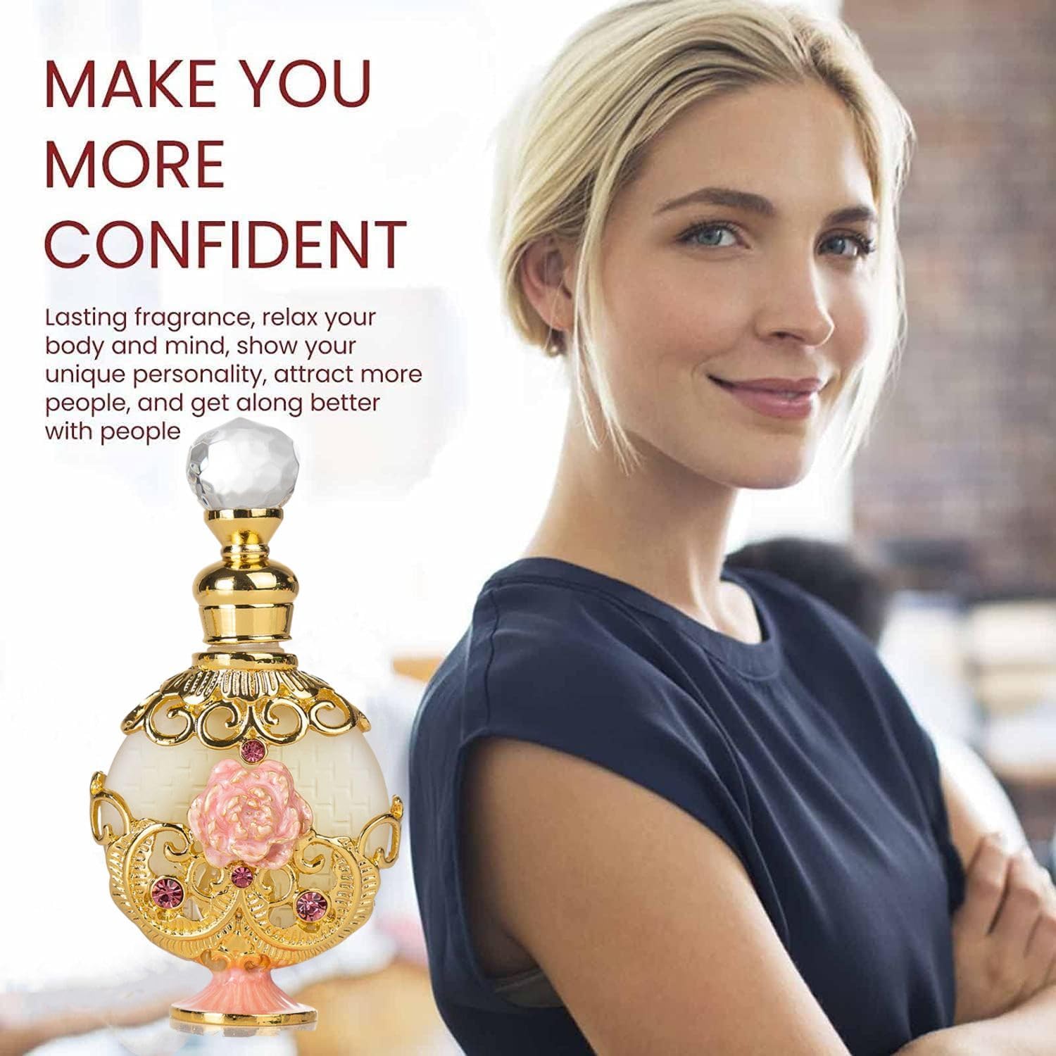 LIYJTK perfume women frankincense-oud shot, rich Middle Eastern inspired aroma.