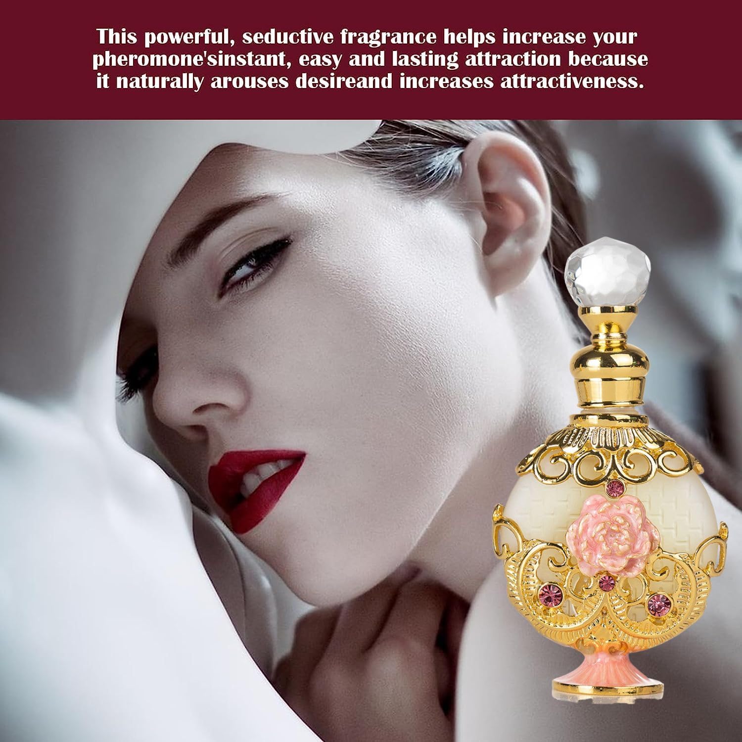 LIYJTK perfume women taif-rose image, romantic scent notes for evening wear.