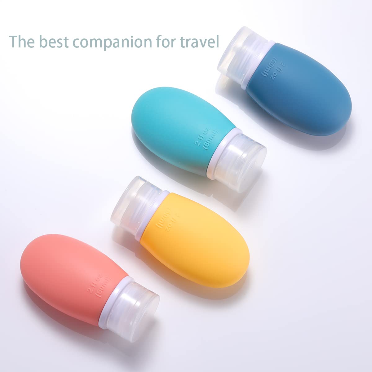 LIYUABU sealed-cap travel bottles close-up demonstrating secure, leak-free performance