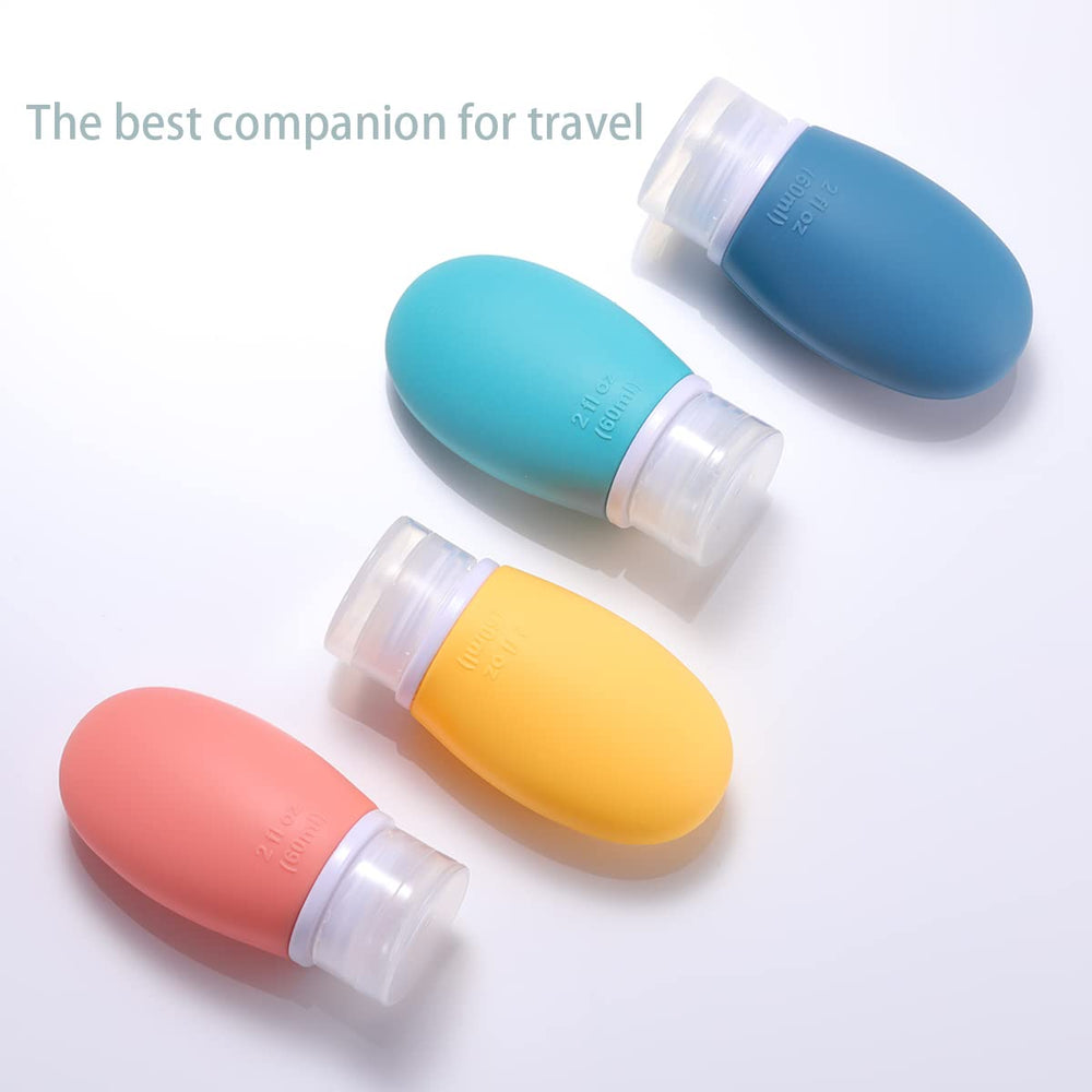 LIYUABU sealed-cap travel bottles close-up demonstrating secure, leak-free performance