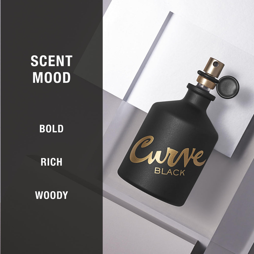 Liz Claiborne Curve Black logo on packaging