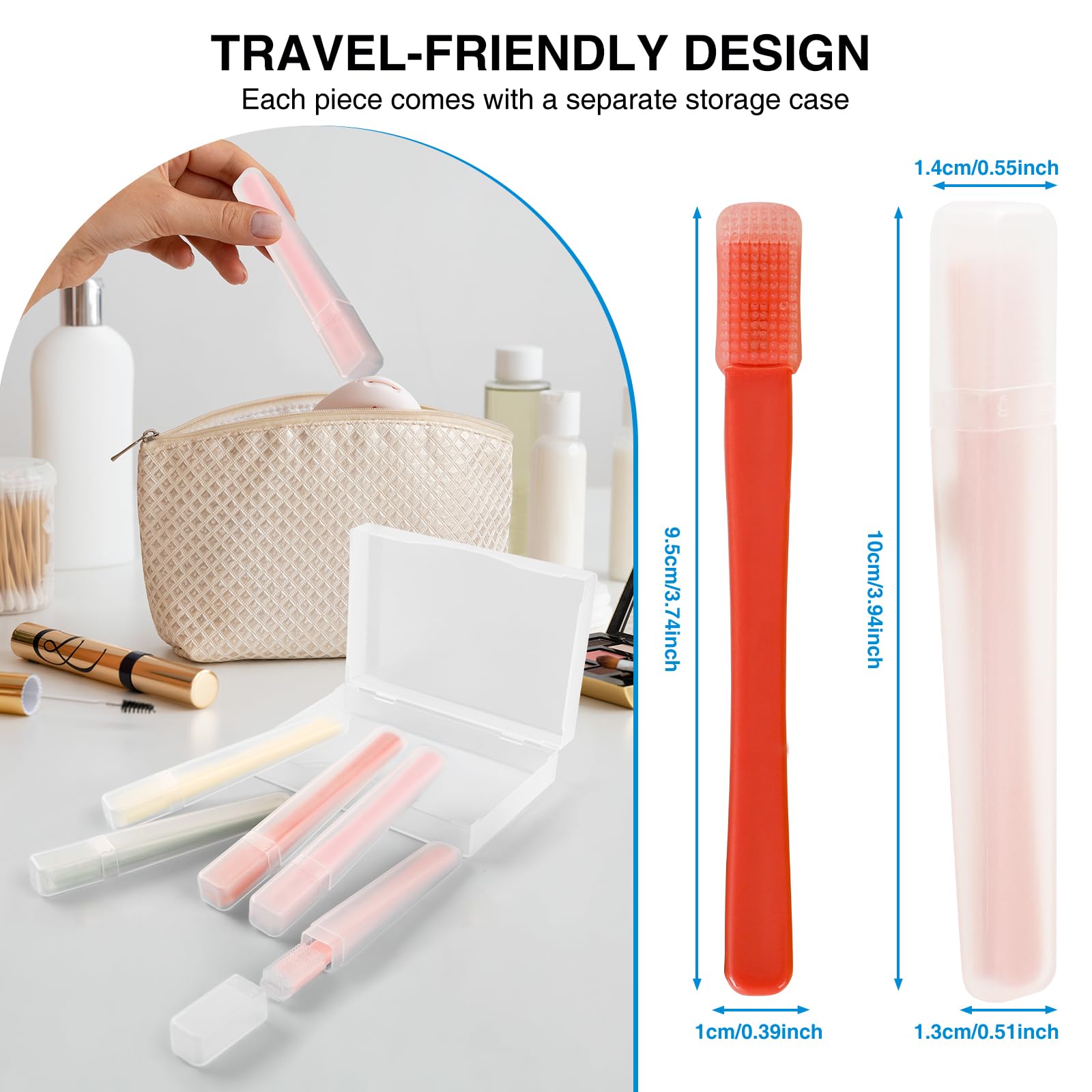 LIZICH five-piece-set shows comprehensive daily eyelid care tools.