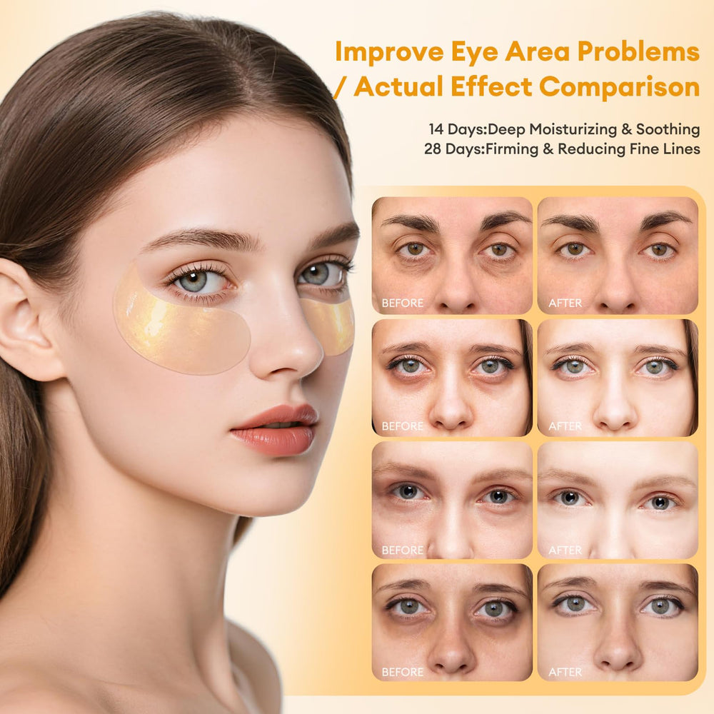 LJ KuKu Lady gold essence patches hydrate to smooth fine lines and reduce puffiness.