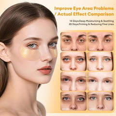 LJ KuKu Lady gold essence patches hydrate to smooth fine lines and reduce puffiness.