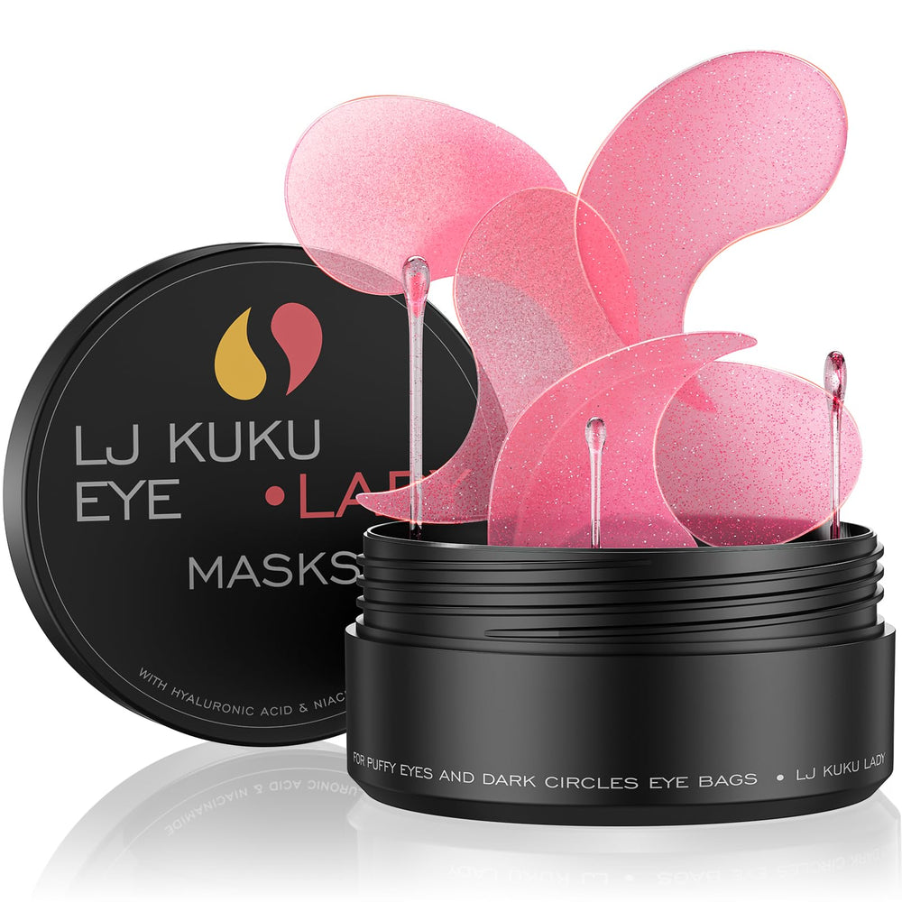 LJ KuKu Lady under-eye patches in rose-gold pack for refreshed eyes