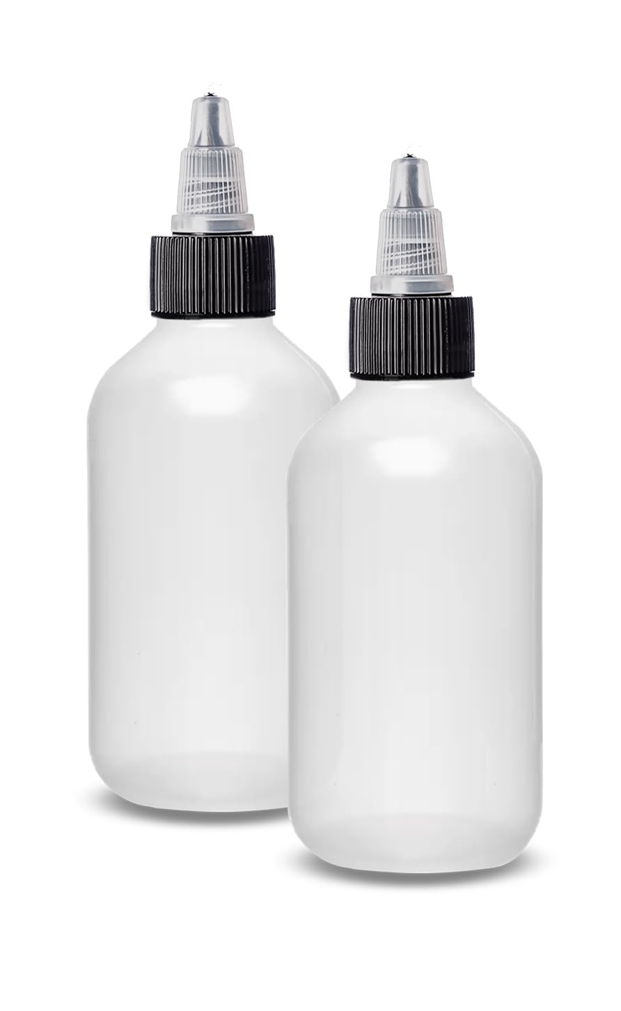 ljdeals 2 oz Boston-round bottle in LDPE for cosmetics and crafts