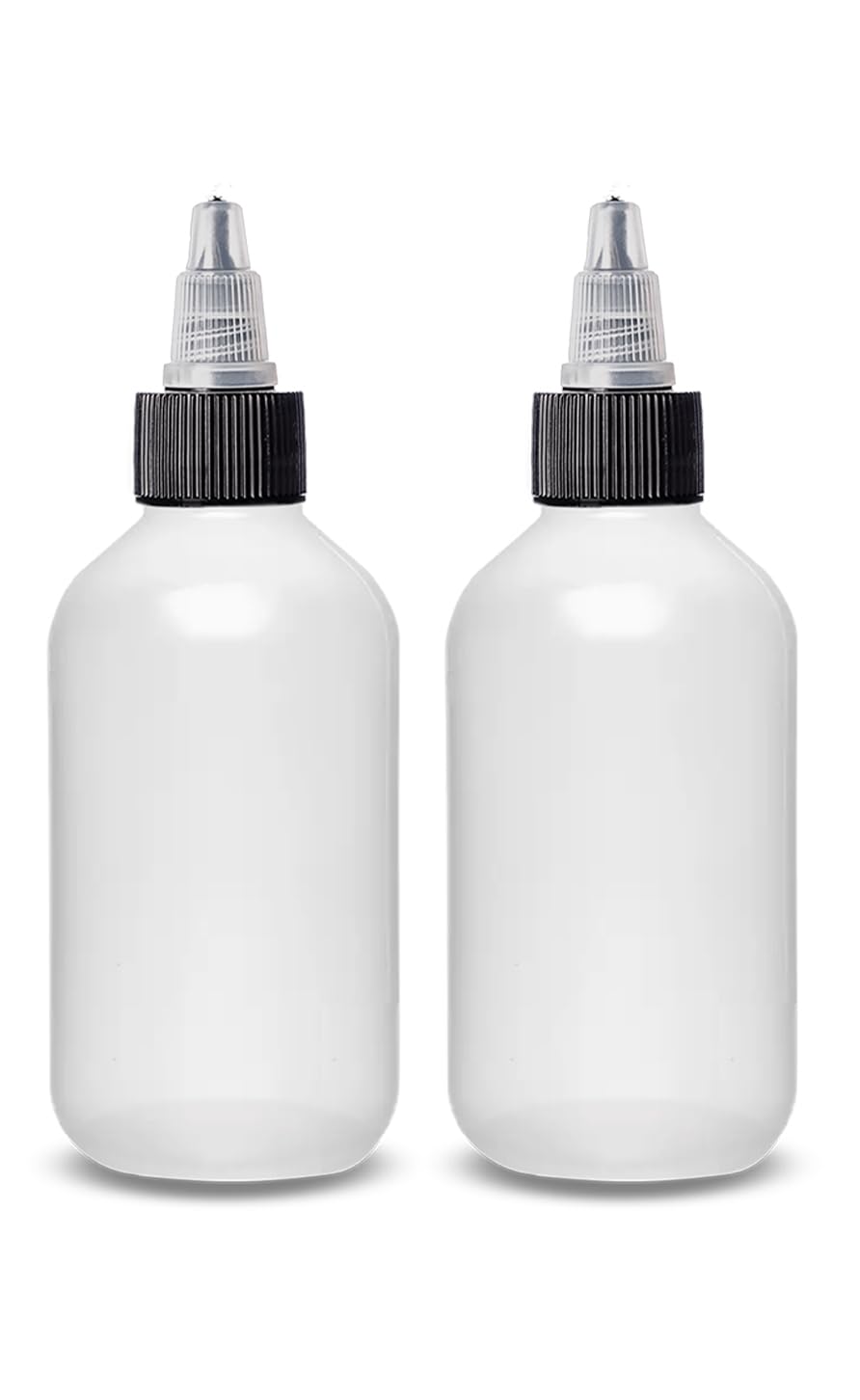 ljdeals 2 oz plastic squeeze bottle with twist top cap for precise dispensing