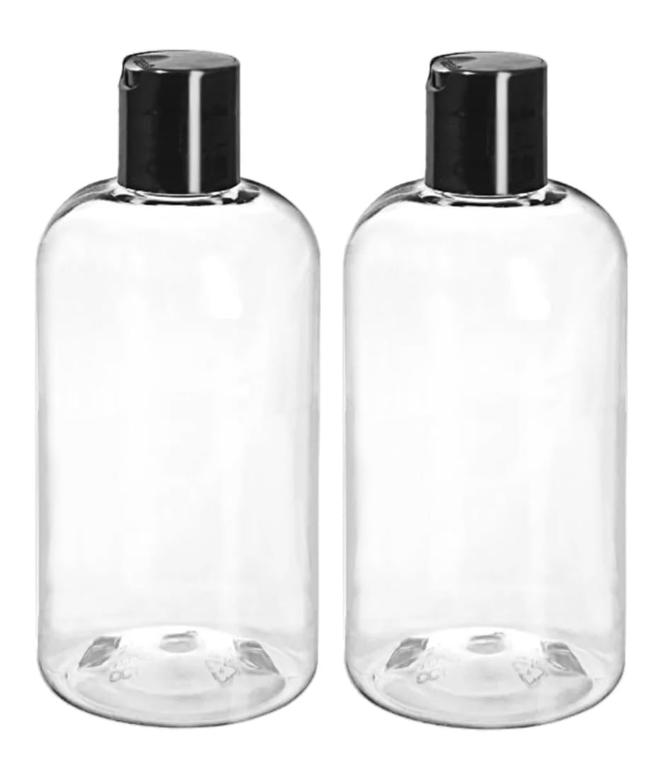 ljdeals 8 oz clear Boston round bottle for easy visibility and labeling