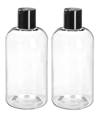 ljdeals 8 oz clear Boston round bottle for easy visibility and labeling