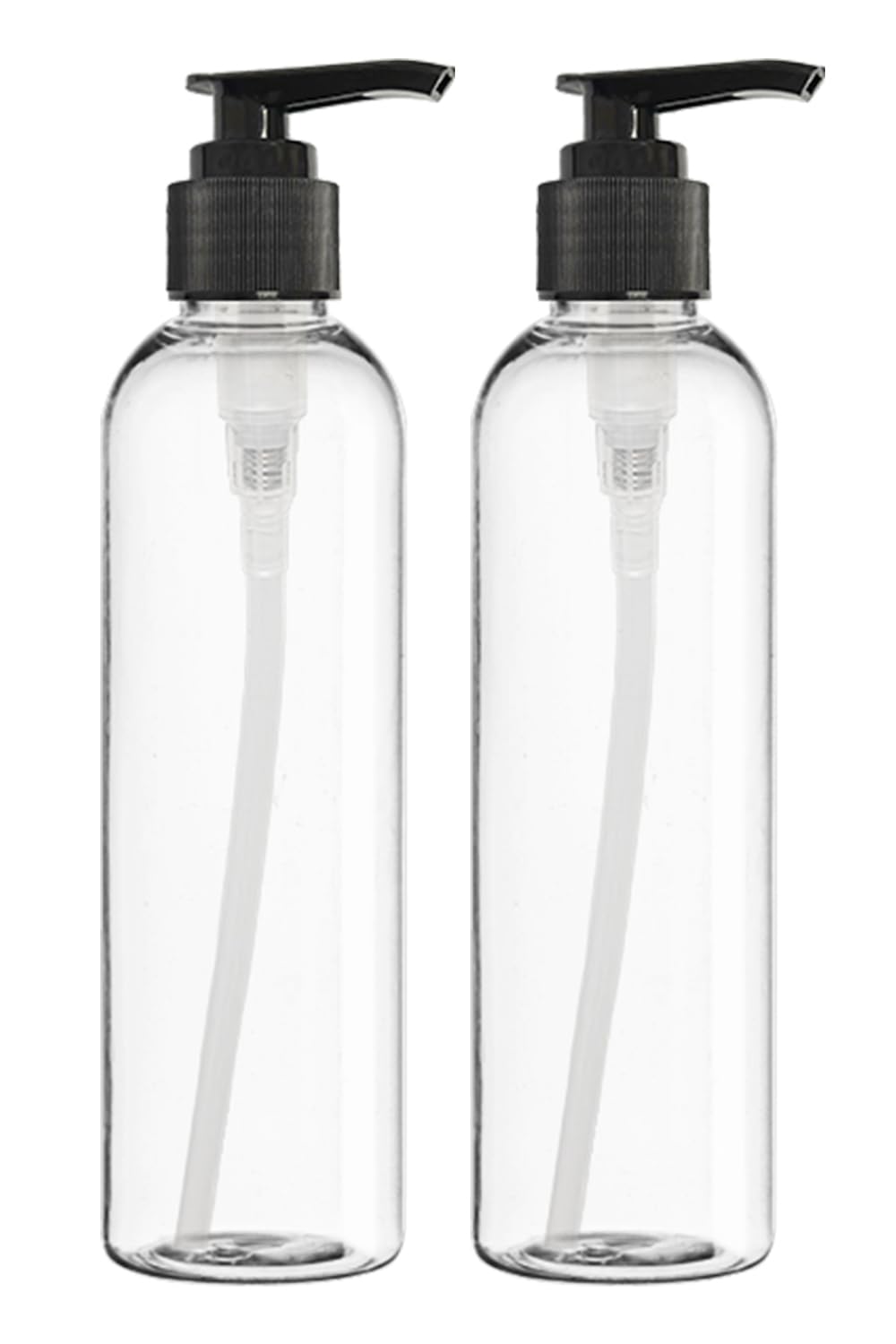 ljdeals 8 oz clear plastic bottle with pump for easy dispensing and mess-free use