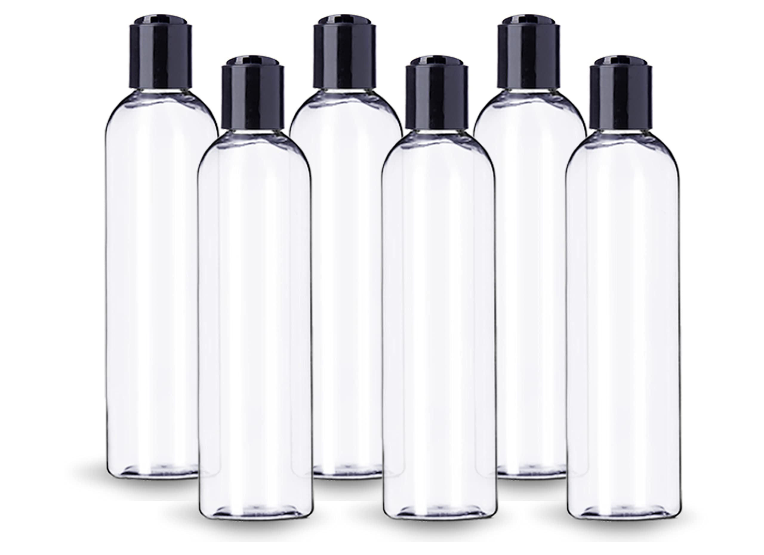 ljdeals cosmo round clear bottle with sleek, glass-like look