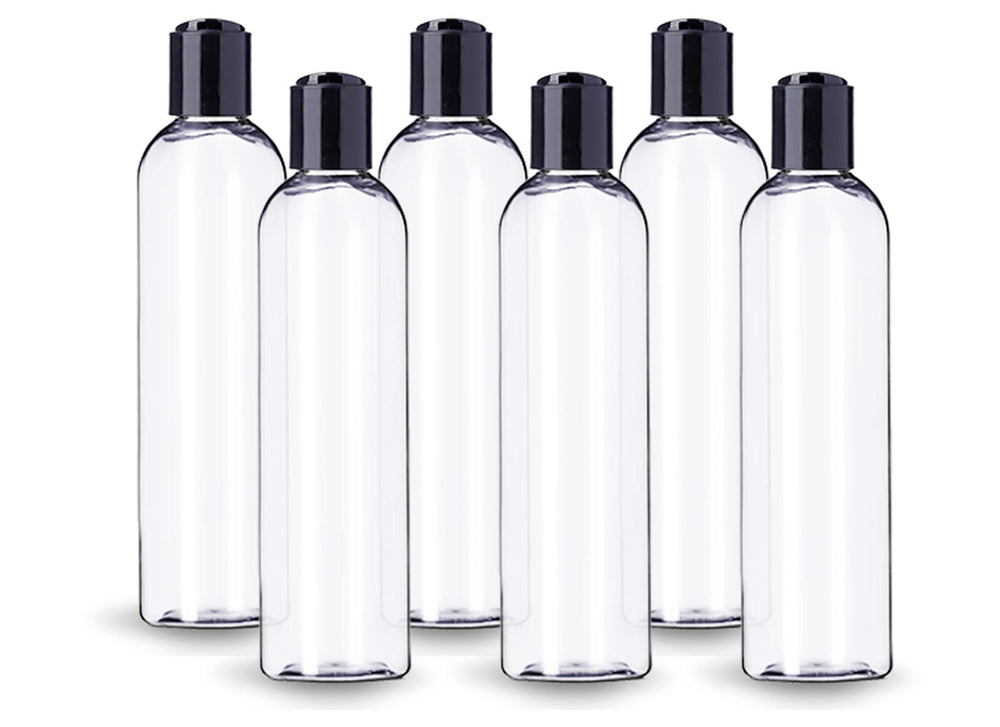 ljdeals cosmo round clear bottle with sleek, glass-like look