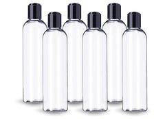 ljdeals cosmo round clear bottle with sleek, glass-like look