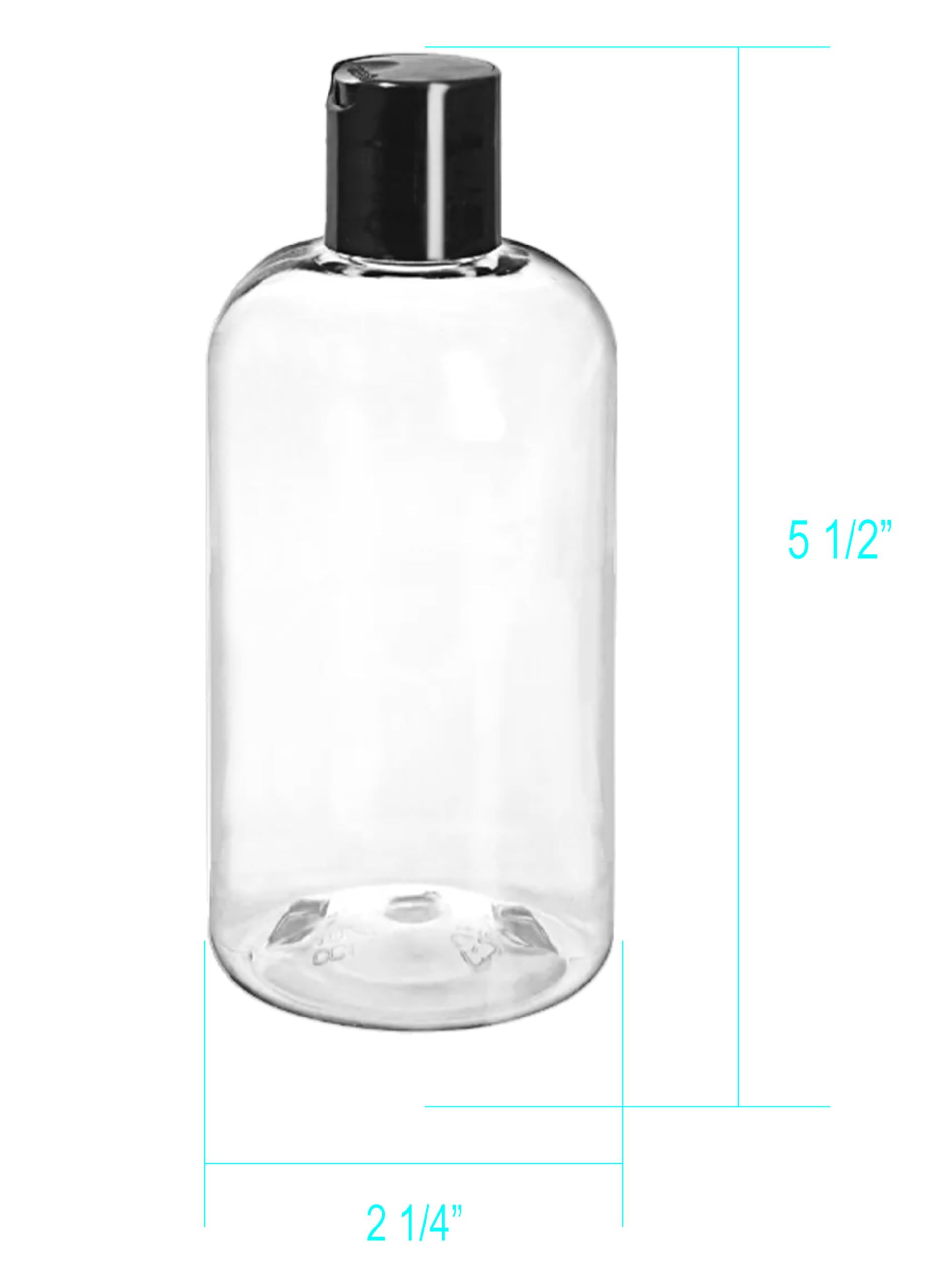 ljdeals 8 oz bottle shown with shampoos and lotions for daily routines