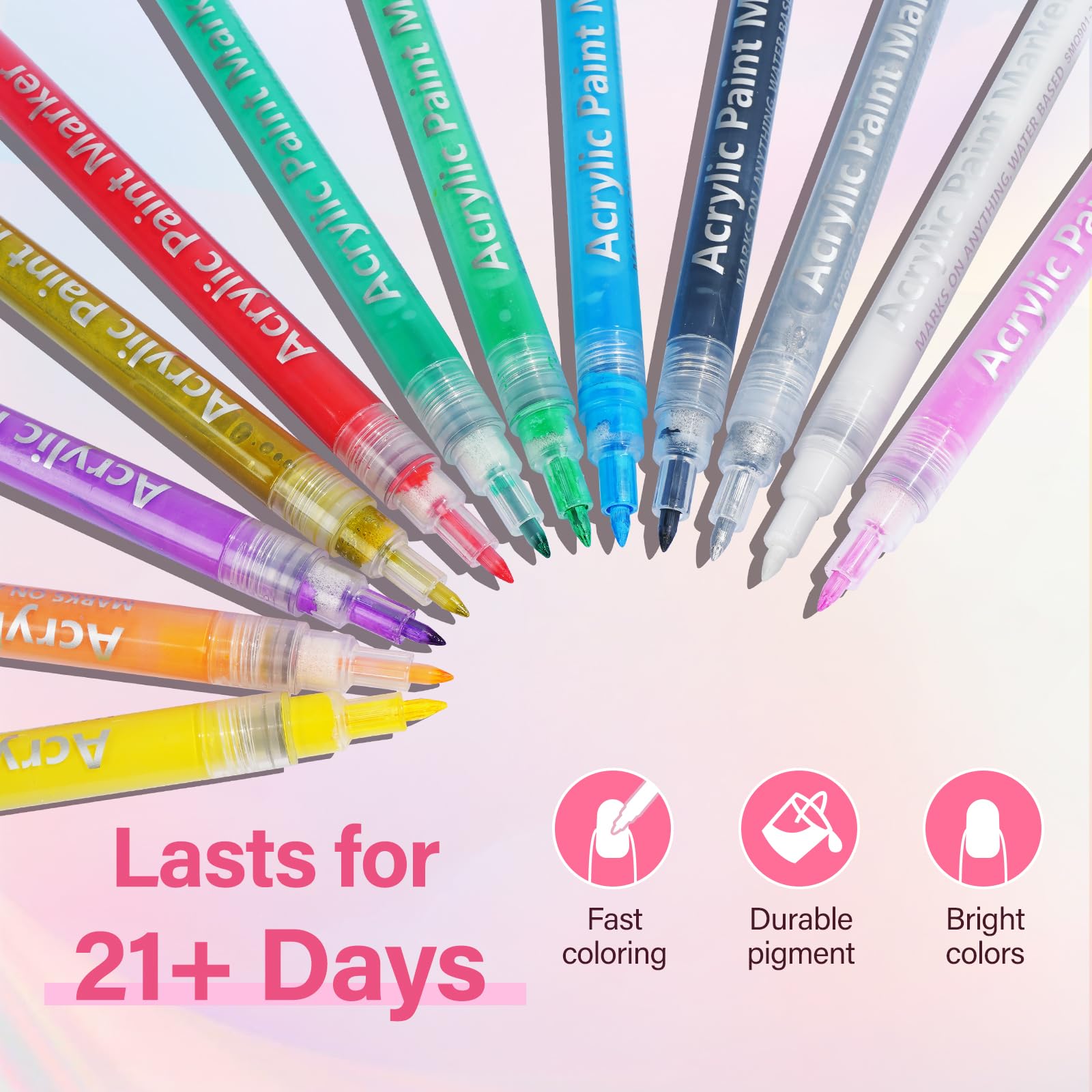 LKE 30-second dry formula minimizes smudges during home manicures.