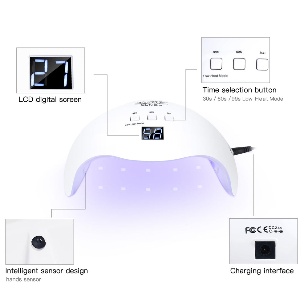 LKE curved housing reduces glare during curing