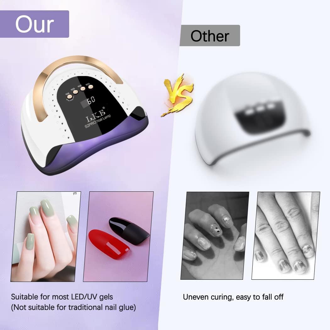 LKE 99s low-heat mode protects hands during curing.
