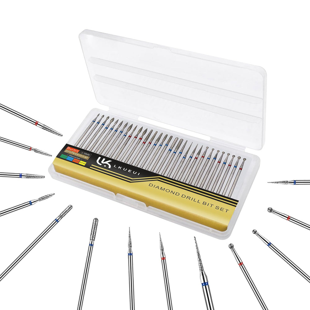 Lkueui diamond cuticle bit detail for precise cuticle care.