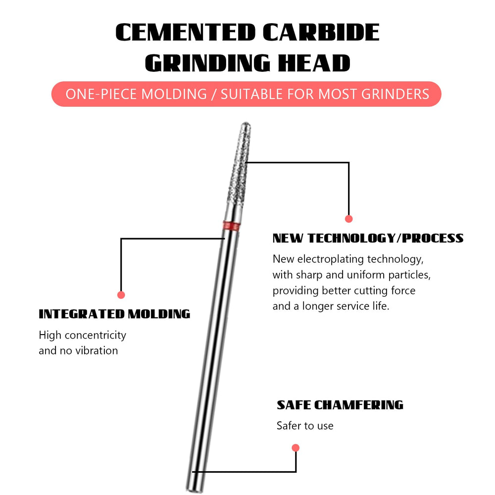 Lkueui nail drill bit collection shown for versatile home and salon use.