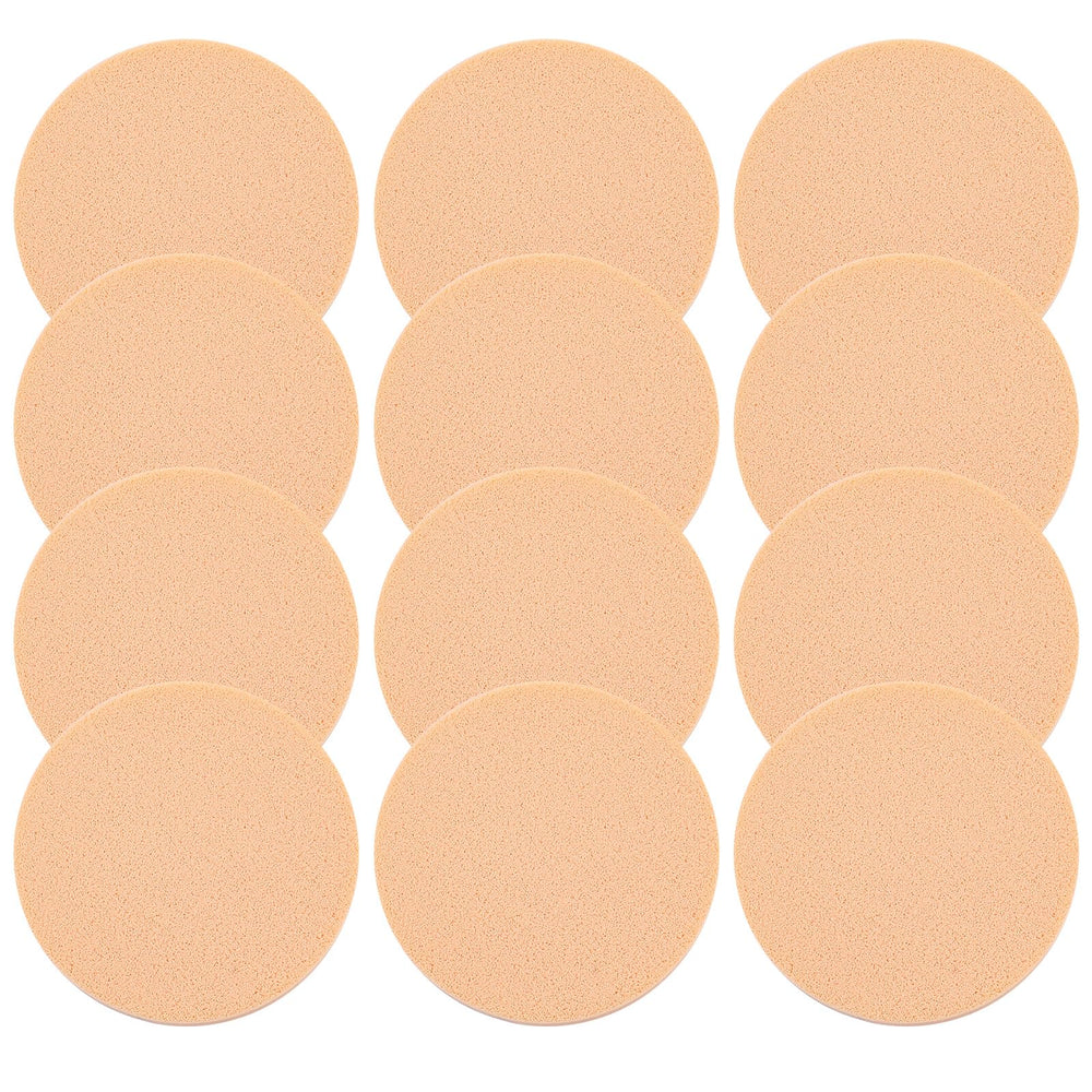 LLOUSSAK 12pc nude round sponge for flawless foundation application