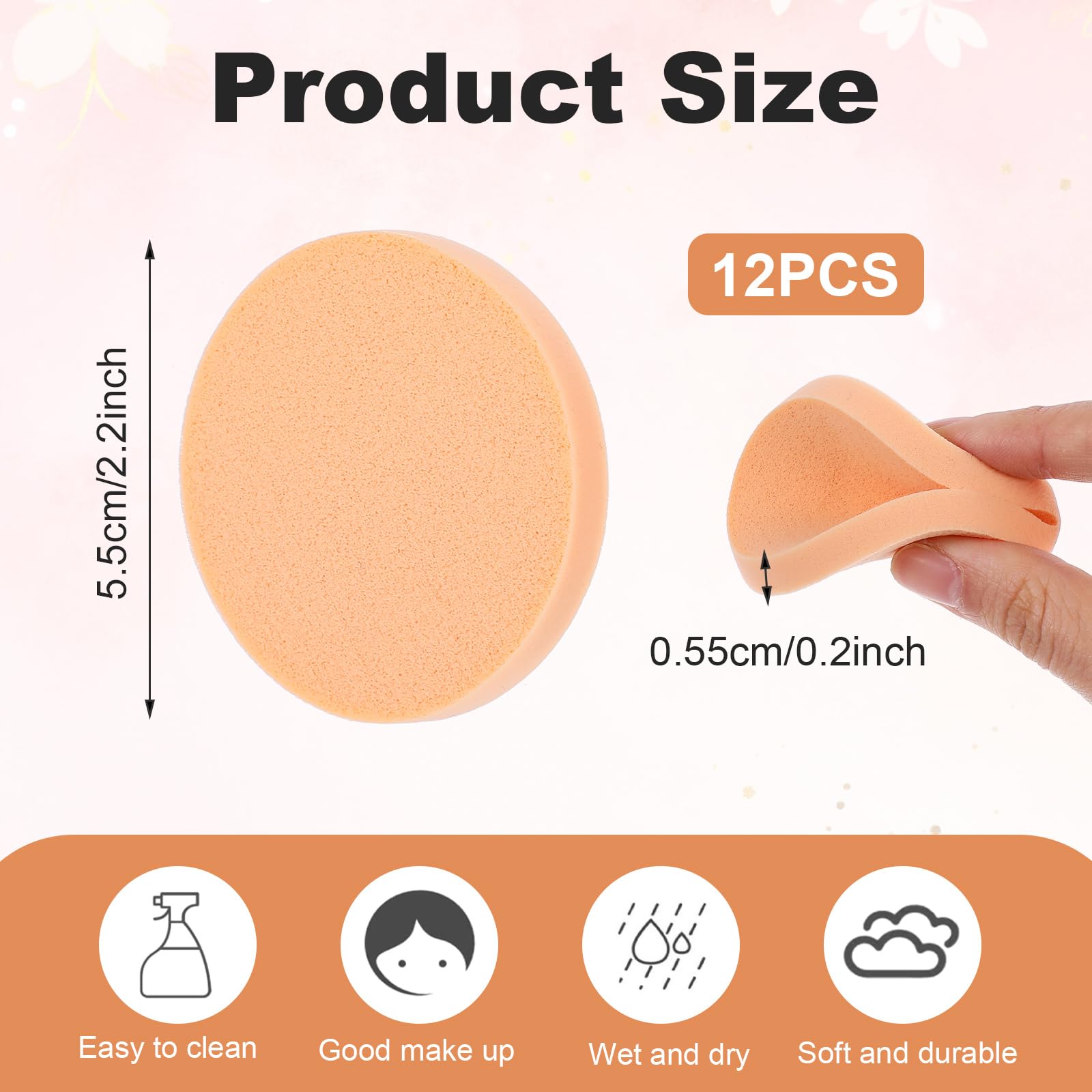 LLOUSSAK dual-use sponge pack for wet and dry makeup applications