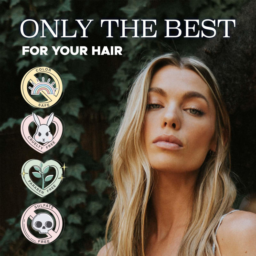 Luseta Rosemary Mint bottle close-up emphasizes natural extracts for hair care.