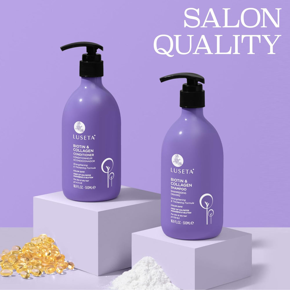 L LUSETA Sulfate-free icon signaling gentle cleansing.