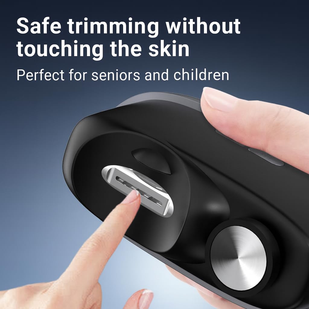 USB-C rechargeable nail clipper with long battery life