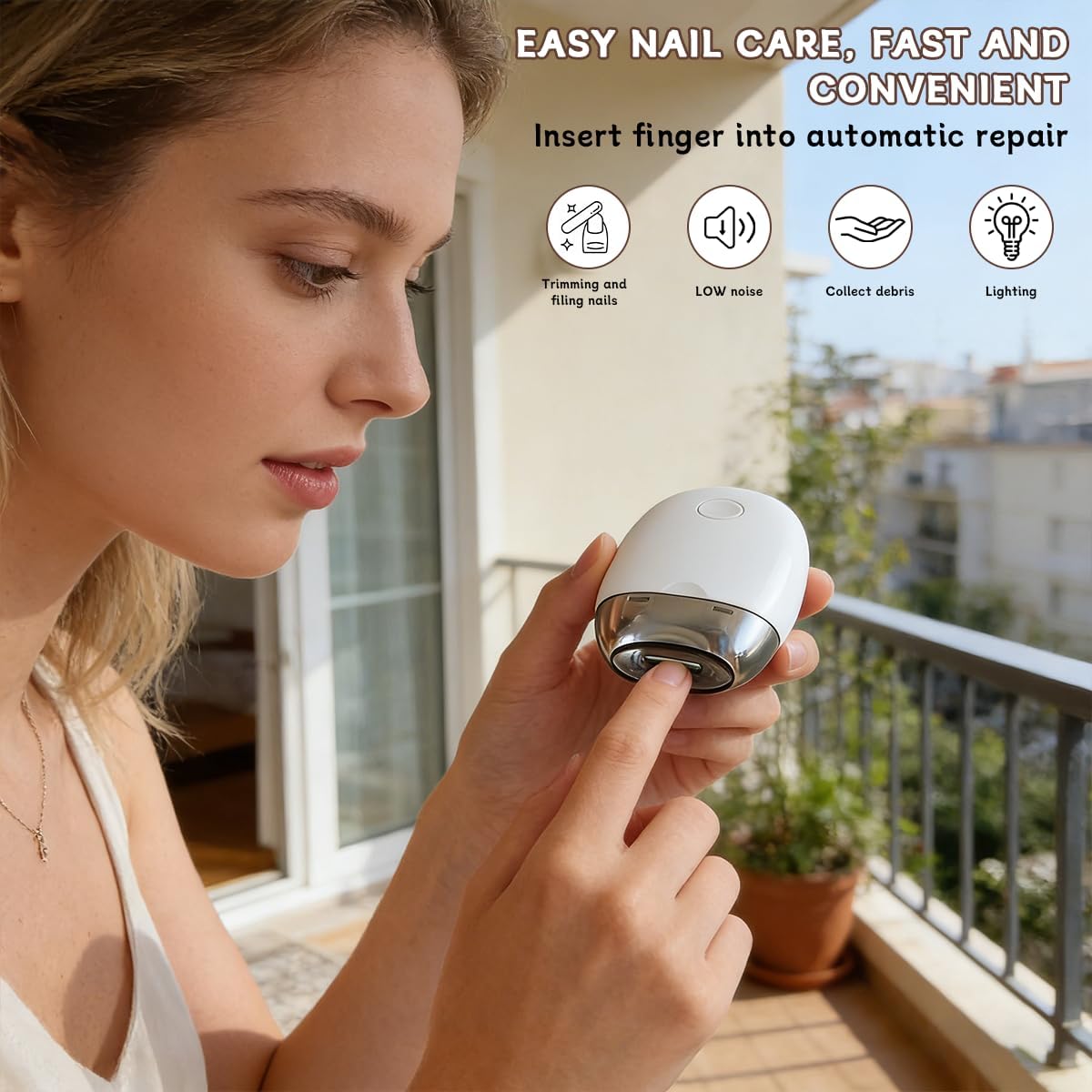 Lmptao portable electric nail clipper with LED light for precise grooming day or night