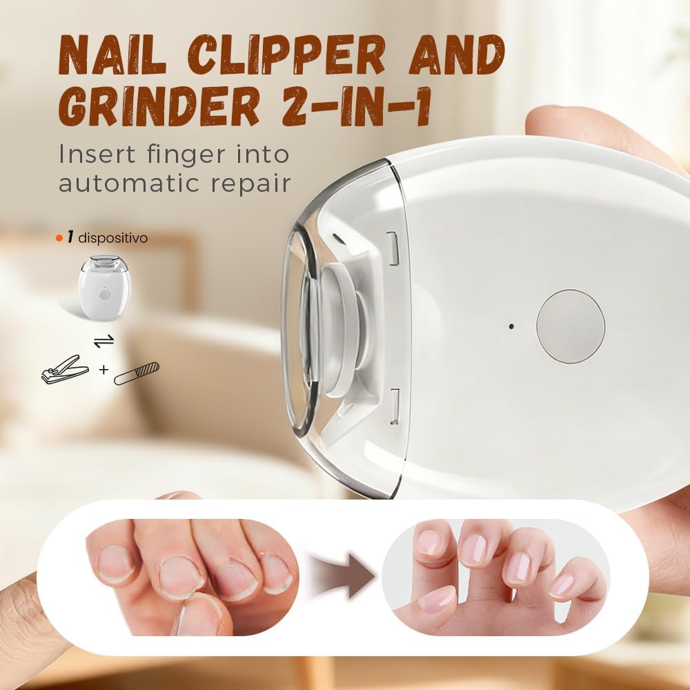 Lmptao three-speed nail grinder enables gentle grinding, trimming, and polishing