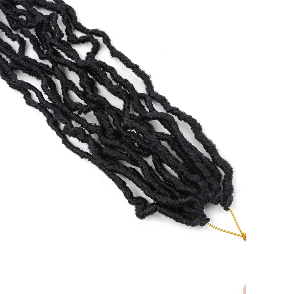 LMZIM natural-blend crochet locs on model for seamless blend.