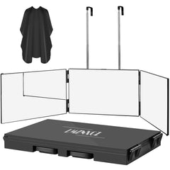 LMZNXCZ 3 Way Mirror back view helps you perfect the back of your head
