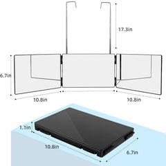 LMZNXCZ 3-Way Mirror left side view for accurate side-angle cuts.