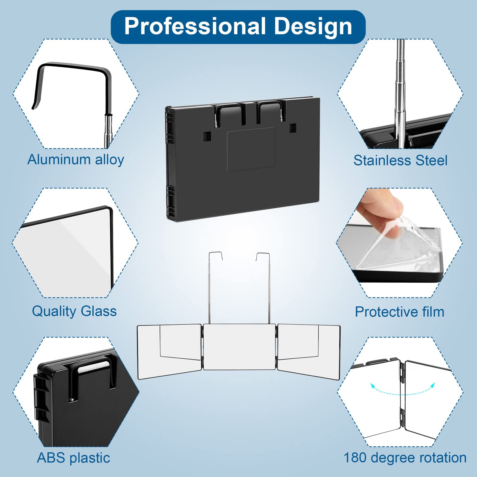LMZNXCZ real glass mirror offers clearer reflections and durability.