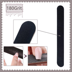 LNAUJS double-sided emery board pack highlighting versatility for nails