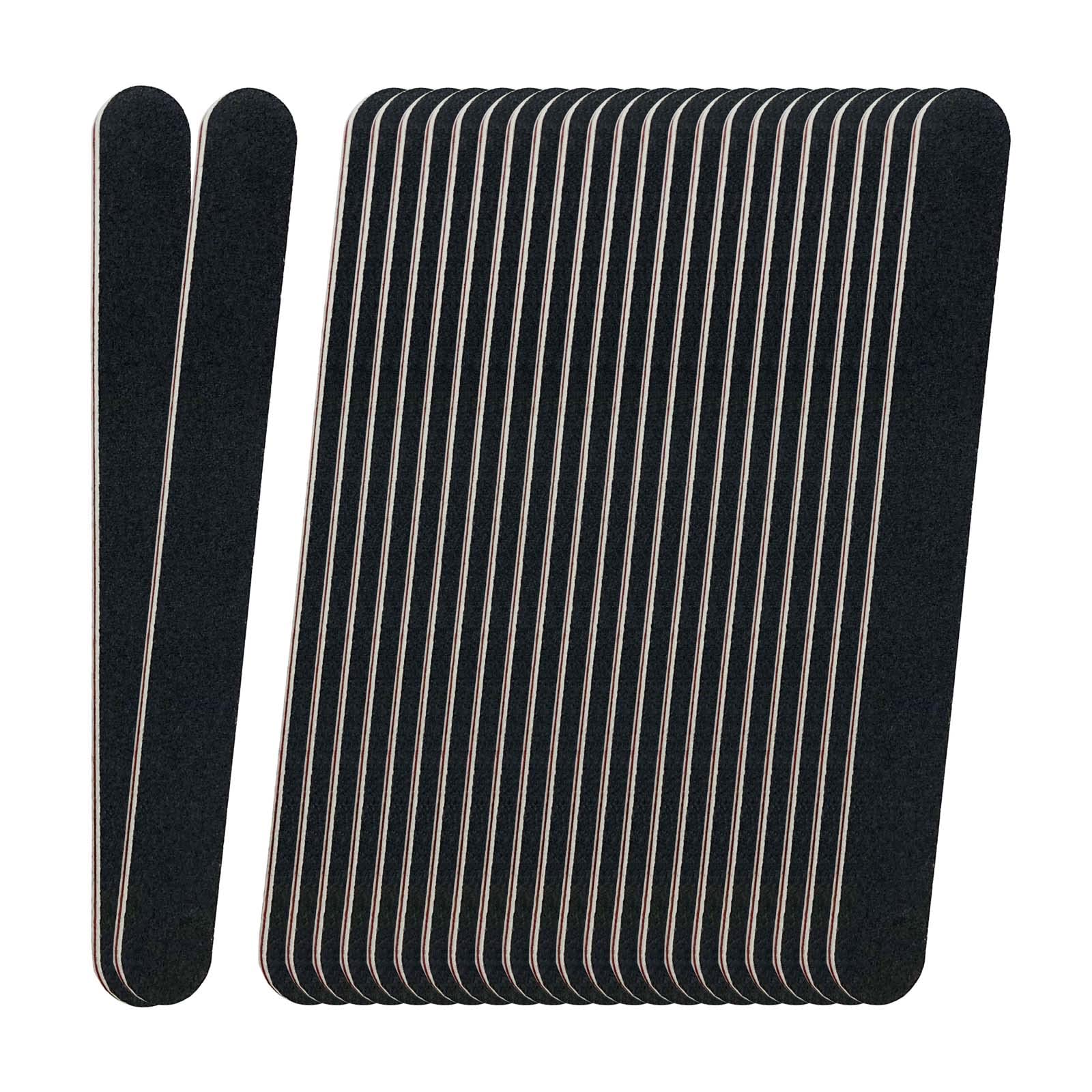 LNAUJS 24-pack emery boards bundle, durable wear-resistant filing for nails.