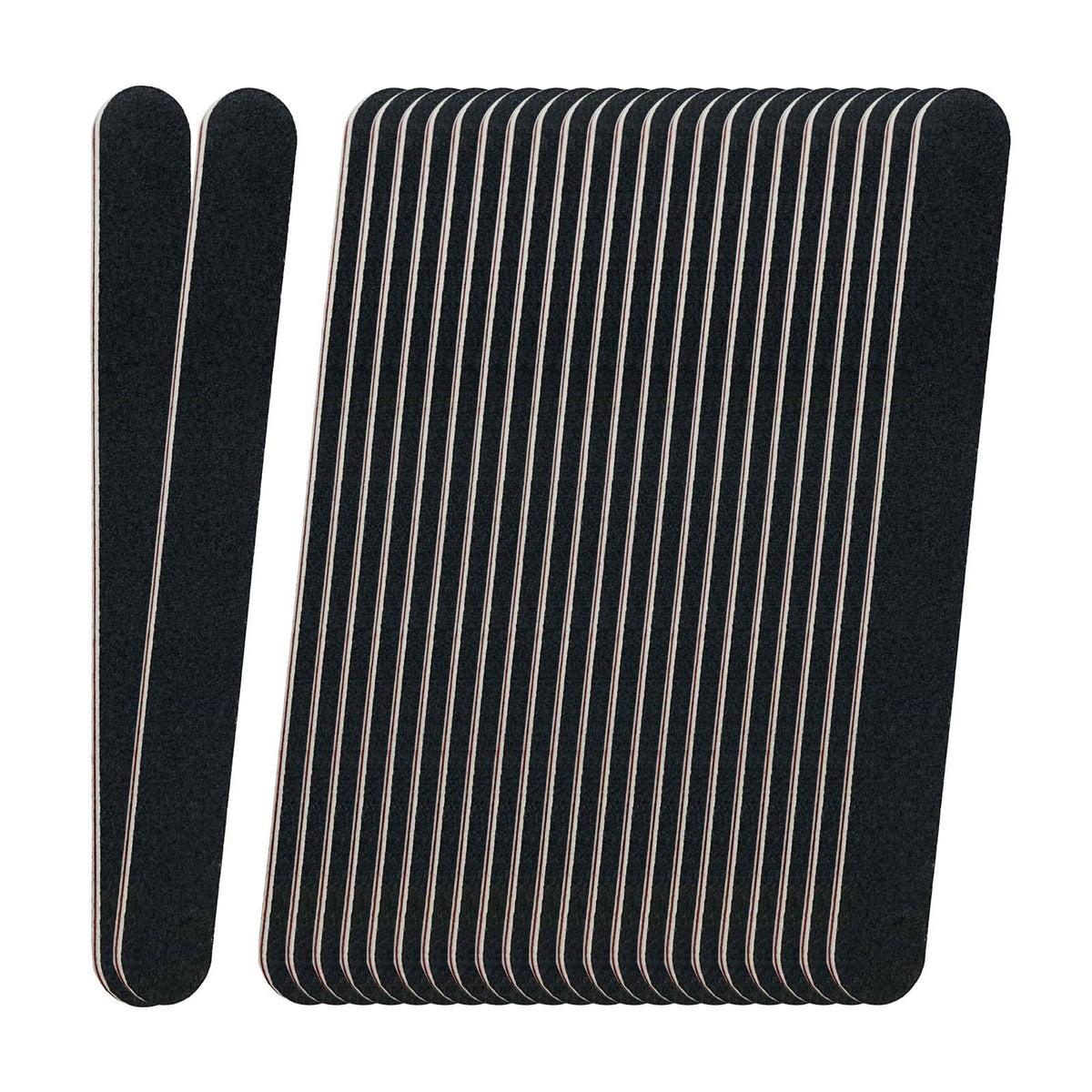 LNAUJS 24-pack emery boards bundle, durable wear-resistant filing for nails.