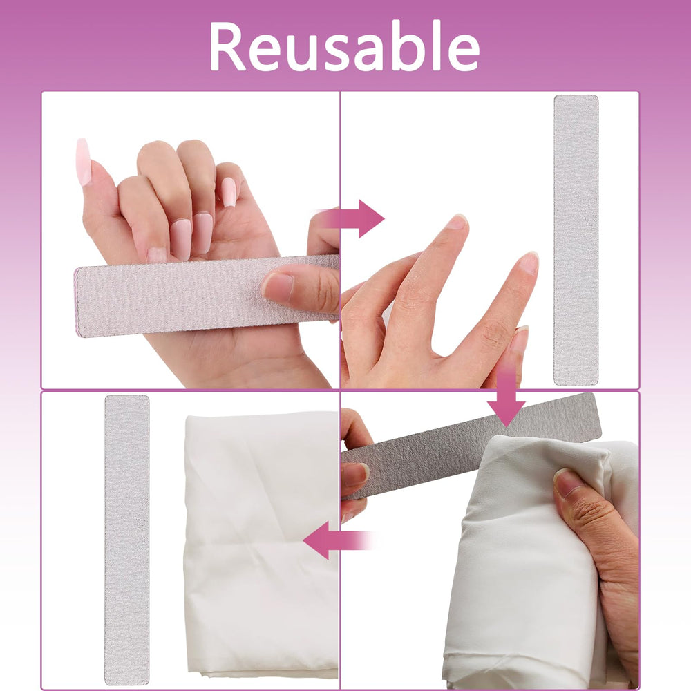 LNAUJS nail file measures 7 x 1.1 inches for comfortable grip.