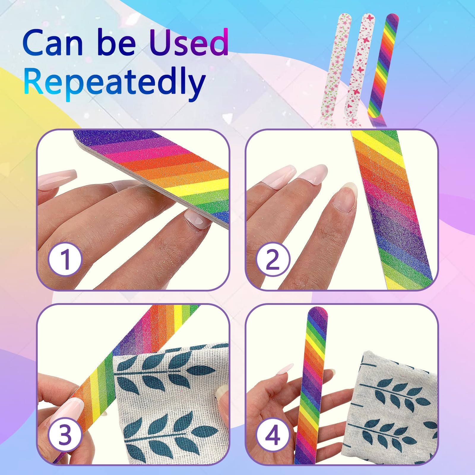 LNAUJS high-quality materials ensure durable professional-grade nail files